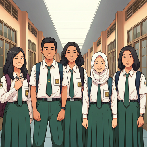 Ilustrasi siswa SMP Negeri 4 Sampit